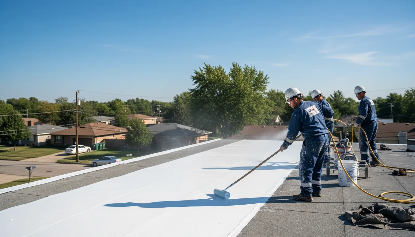 Commercial roof coating in Placedo, TX near me